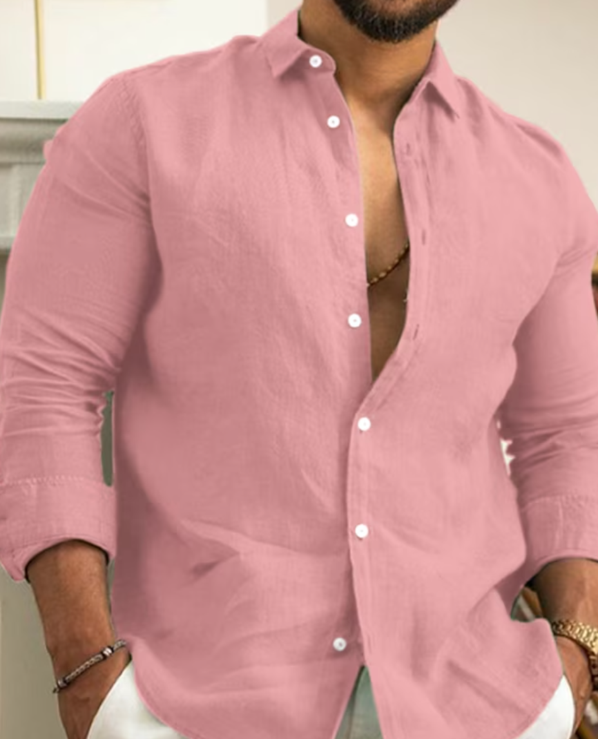 Mubilux Ivory - La chemise en lin élégante