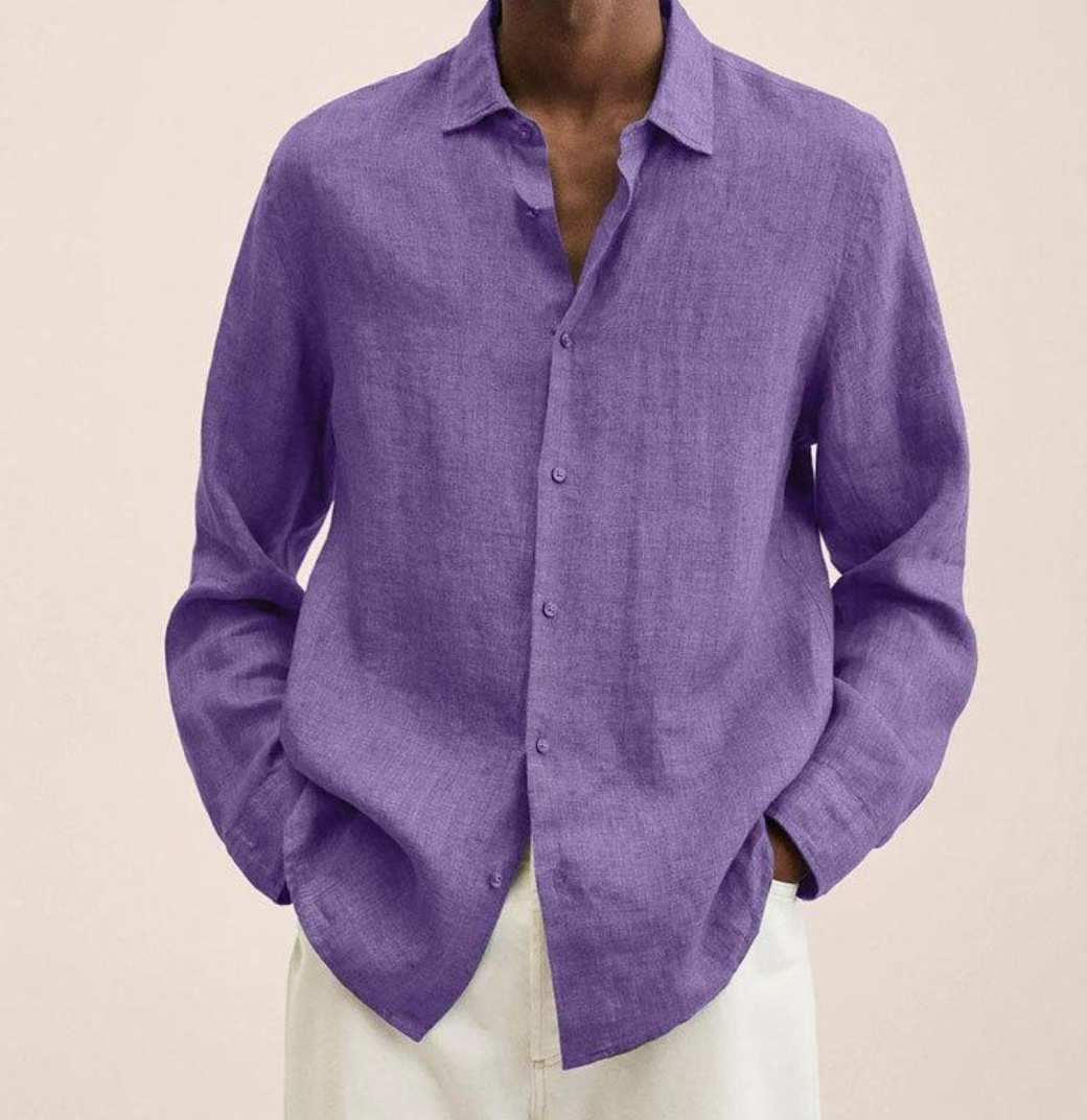 Mubilux Javi Chemise en lin élégante pour hommes
