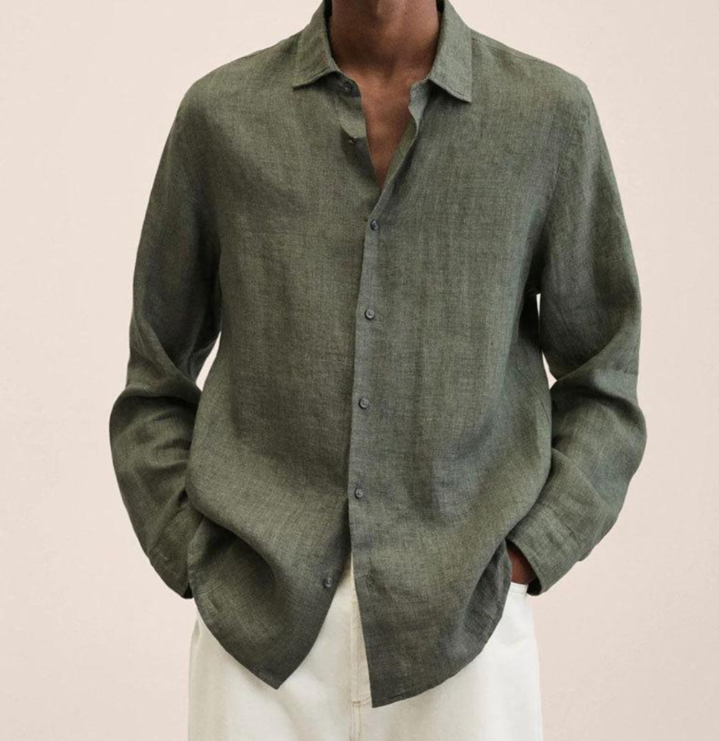 Mubilux Javi Chemise en lin élégante pour hommes