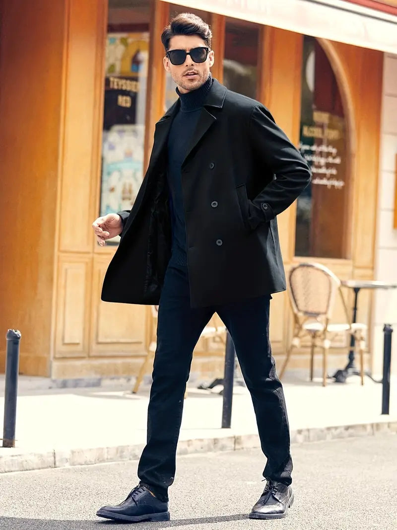 Aiden - Elegante heren trenchcoat blazer gemaakt van eersteklas materialen