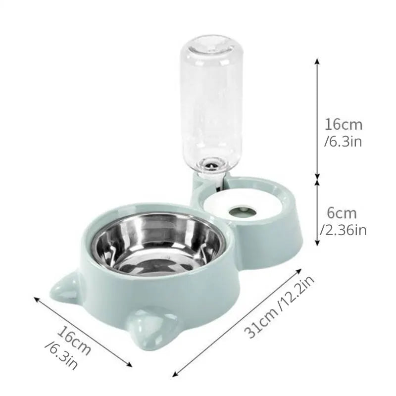 Mubilux 2-in-1 voerbak voor kat en hond