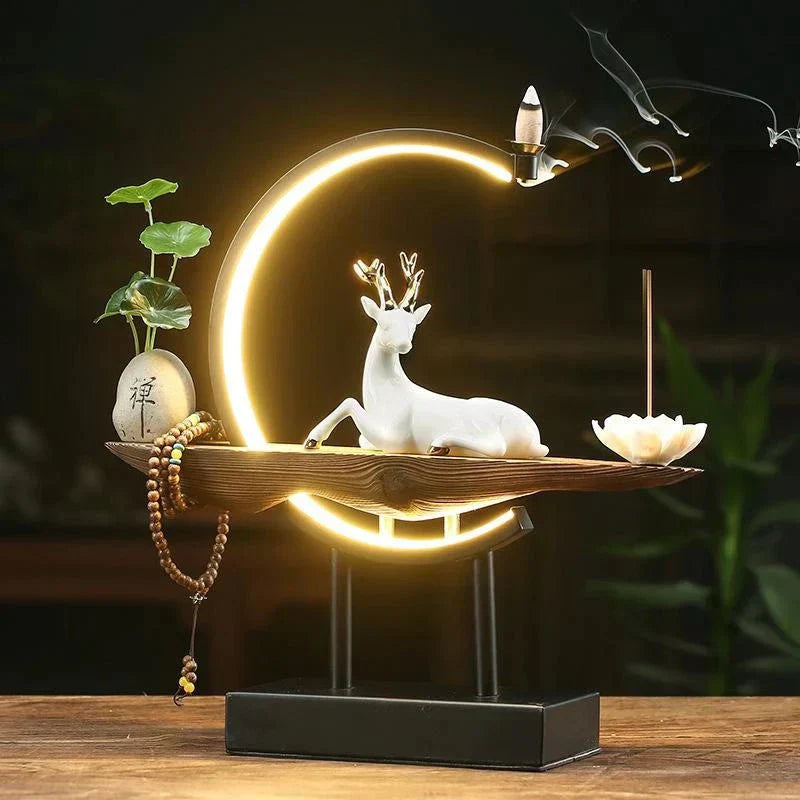 Lampe Brûle-encens Witte Hert - SereneStag