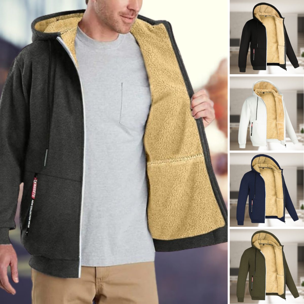 Mubilux Timber Heren Winterjas Met Capuchon En Fleece – Warm En Trendy