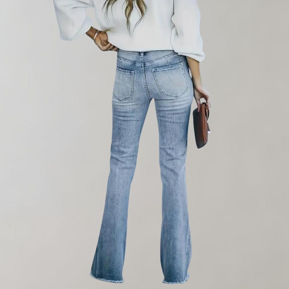 Pinja Vervaagde Uitlopende Broek | Stijlvolle Damesjeans van SACLOSE