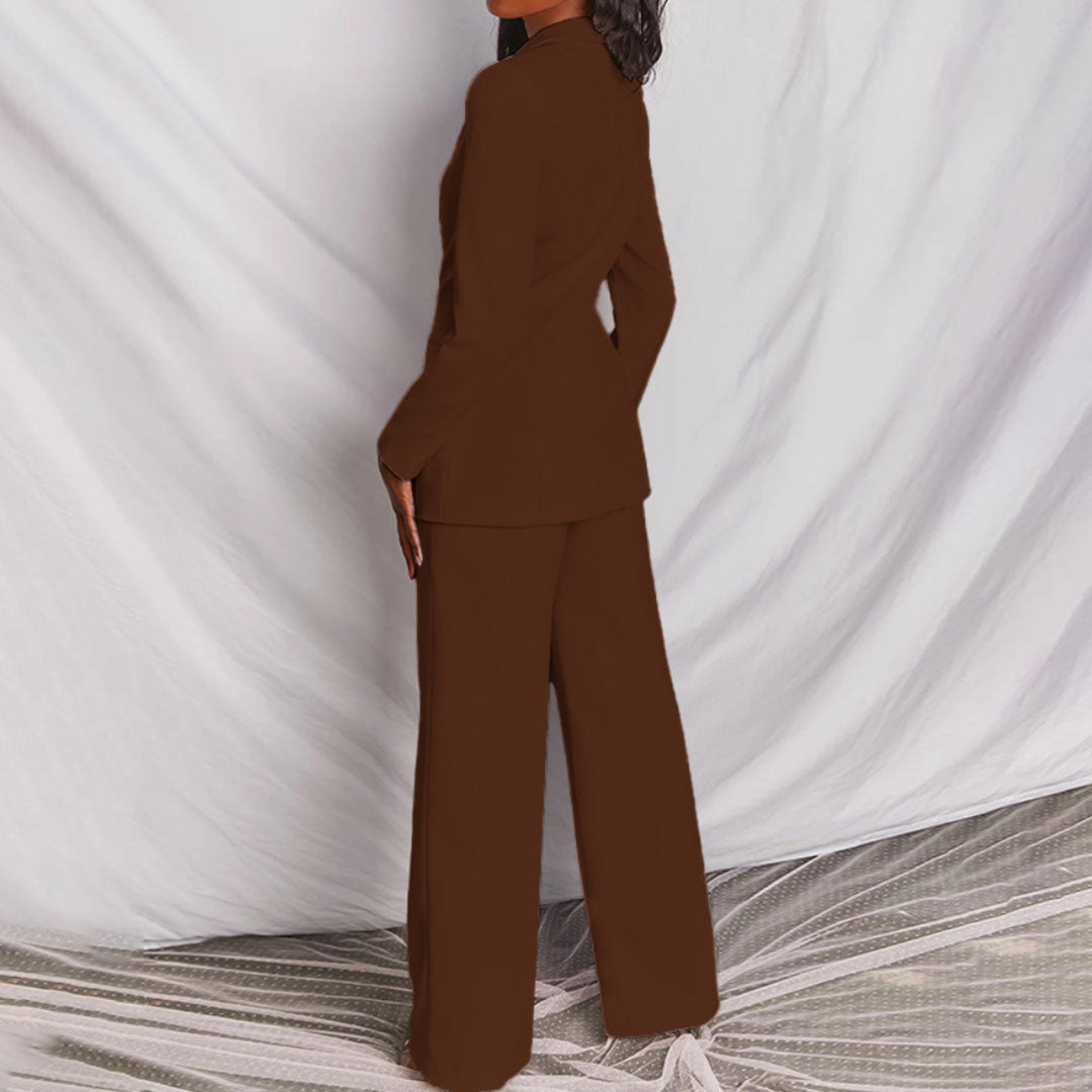 Zindzi Elegante blazer en broek set | Dames kostuum ensemble voor stijl