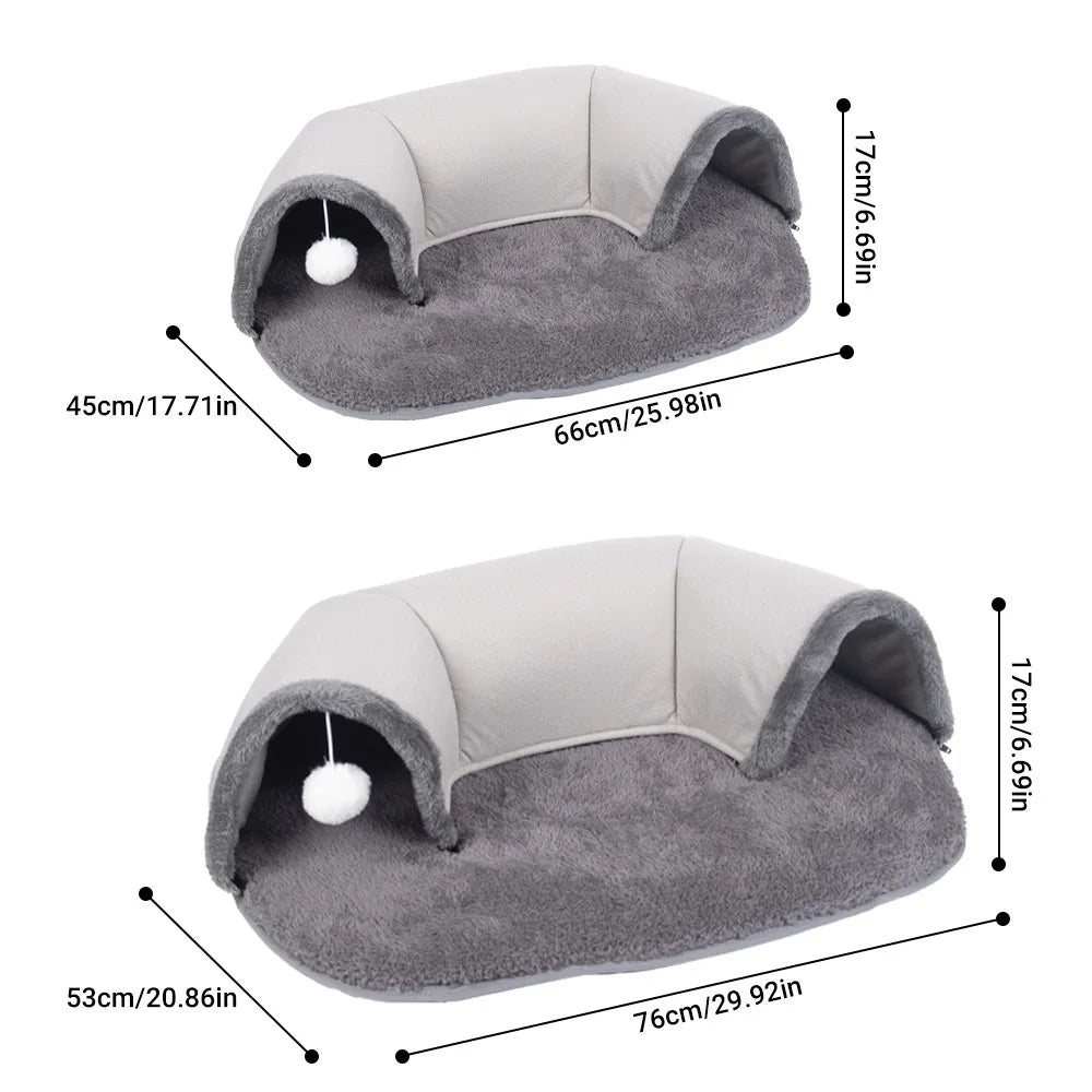 Mubilux 2-in-1 Tunnel Kattenbed