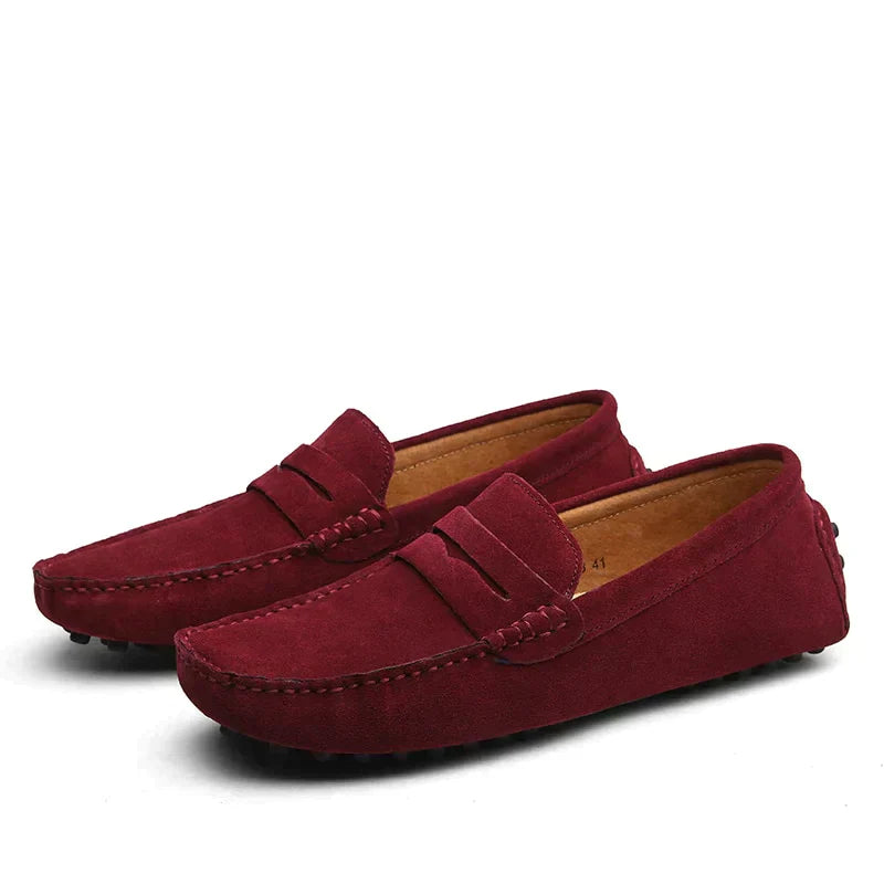 Mike - Tijdloze Suède Loafers in Italiaanse Stijl