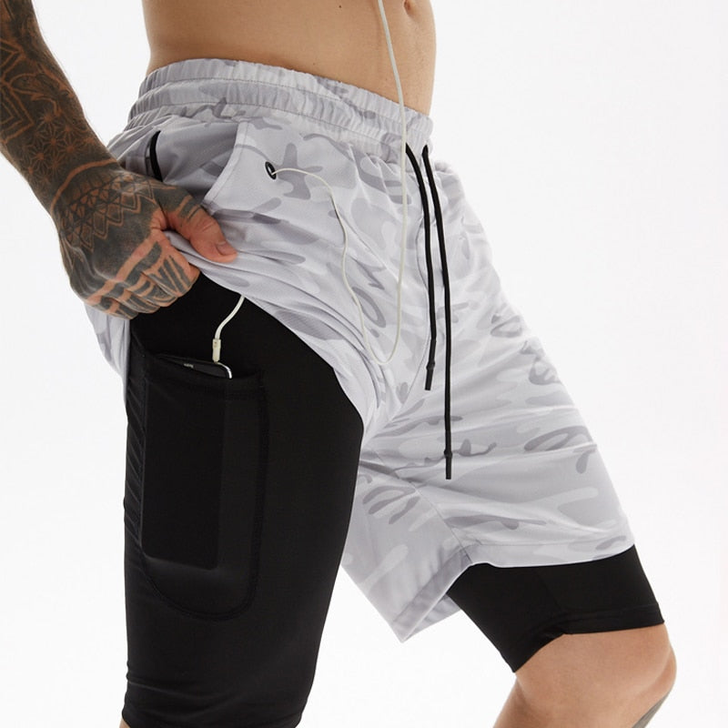 Mubilux X-Fit Running Shorts | Incl. Telefoonzak & Sleuf voor Shirt