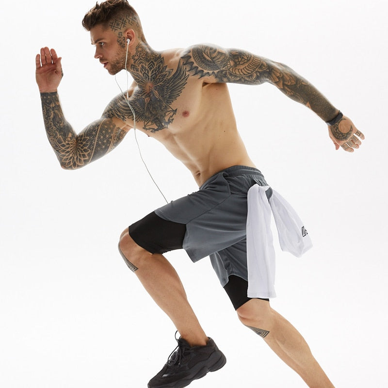 Mubilux X-Fit Running Shorts | Incl. Telefoonzak & Sleuf voor Shirt