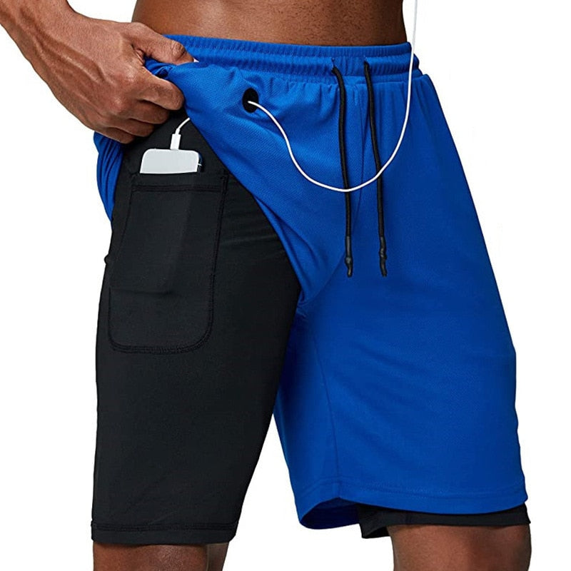 Mubilux X-Fit Running Shorts | Incl. Telefoonzak & Sleuf voor Shirt