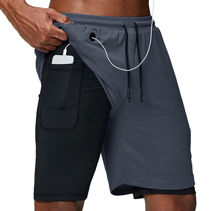 Mubilux X-Fit Running Shorts | Incl. Telefoonzak & Sleuf voor Shirt