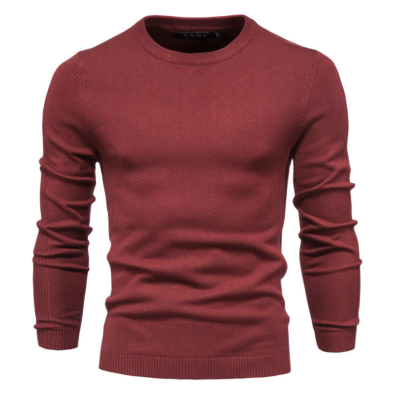Mubilux Opus - Heren Effen Gebreide Sweater, Comfortabel en Tijdloos voor Herfst/Winter