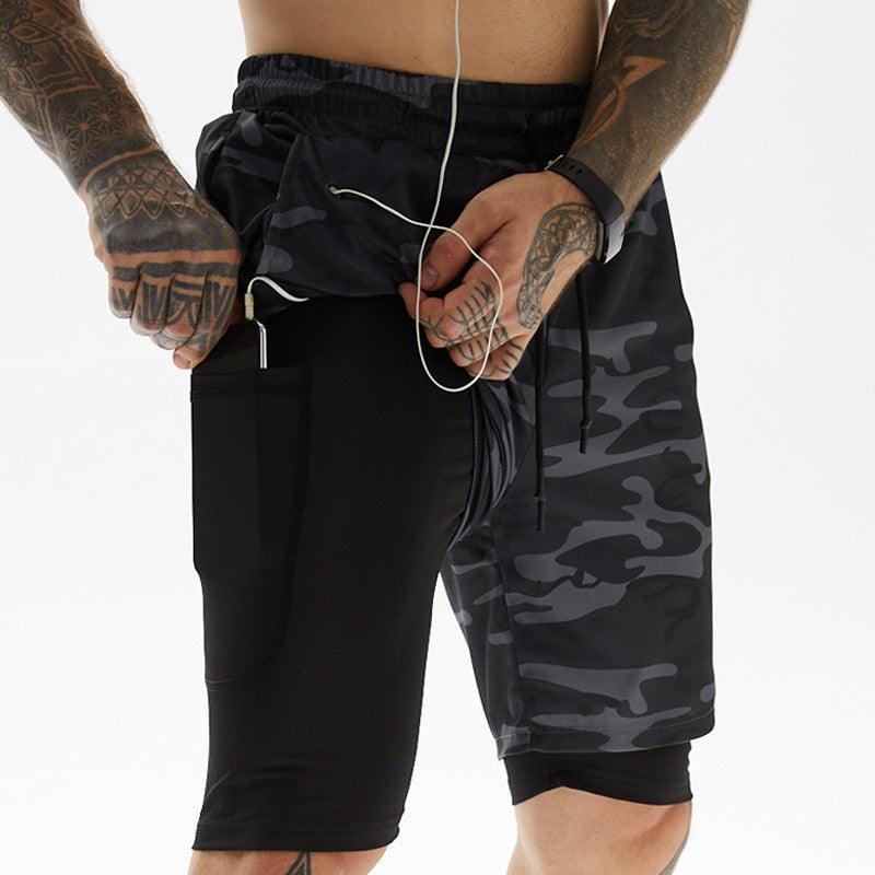 Mubilux X-Fit Running Shorts | Incl. Telefoonzak & Sleuf voor Shirt