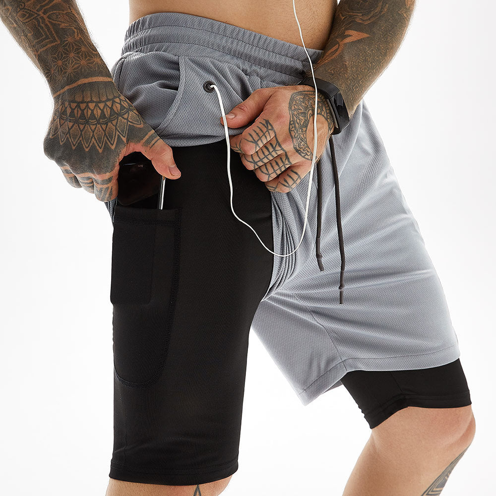 Mubilux X-Fit Running Shorts | Incl. Telefoonzak & Sleuf voor Shirt