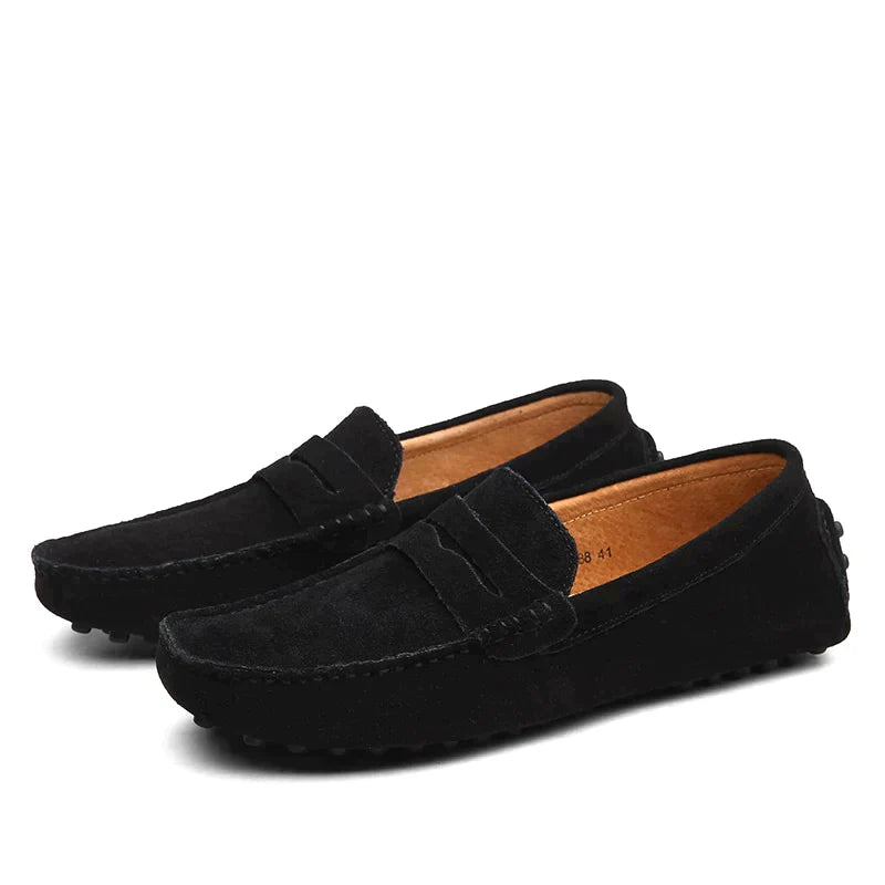 Mike - Tijdloze Suède Loafers in Italiaanse Stijl