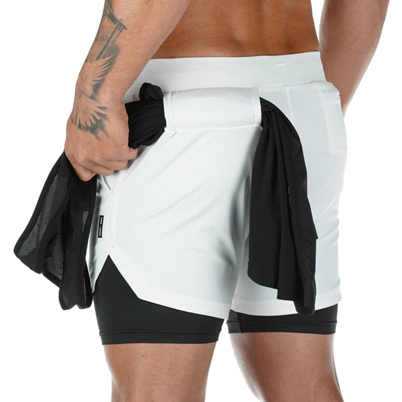Mubilux X-Fit Running Shorts | Incl. Telefoonzak & Sleuf voor Shirt