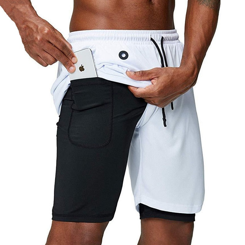 Mubilux X-Fit Running Shorts | Incl. Telefoonzak & Sleuf voor Shirt