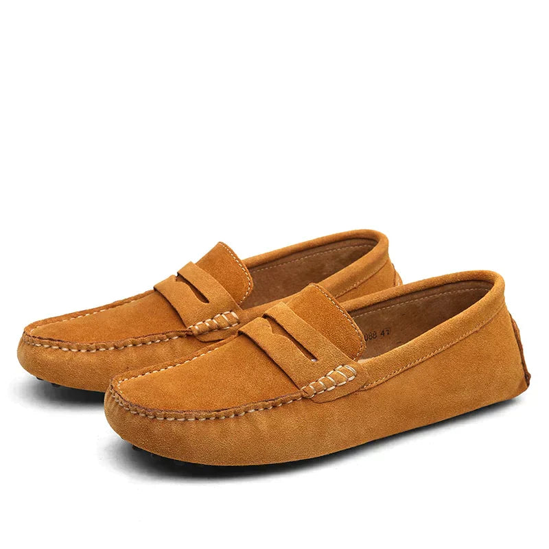 Mike - Tijdloze Suède Loafers in Italiaanse Stijl