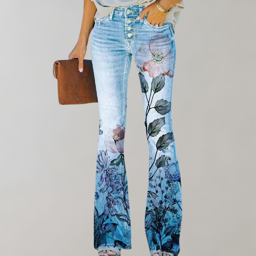 Kjellfrid Flare Jeans voor Dames – Stijlvolle en Comfortabele Zomerbroek