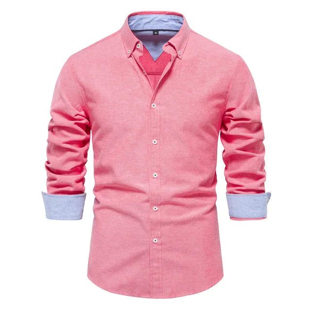 Mubilux Virgil - Chemise homme à revers retourné