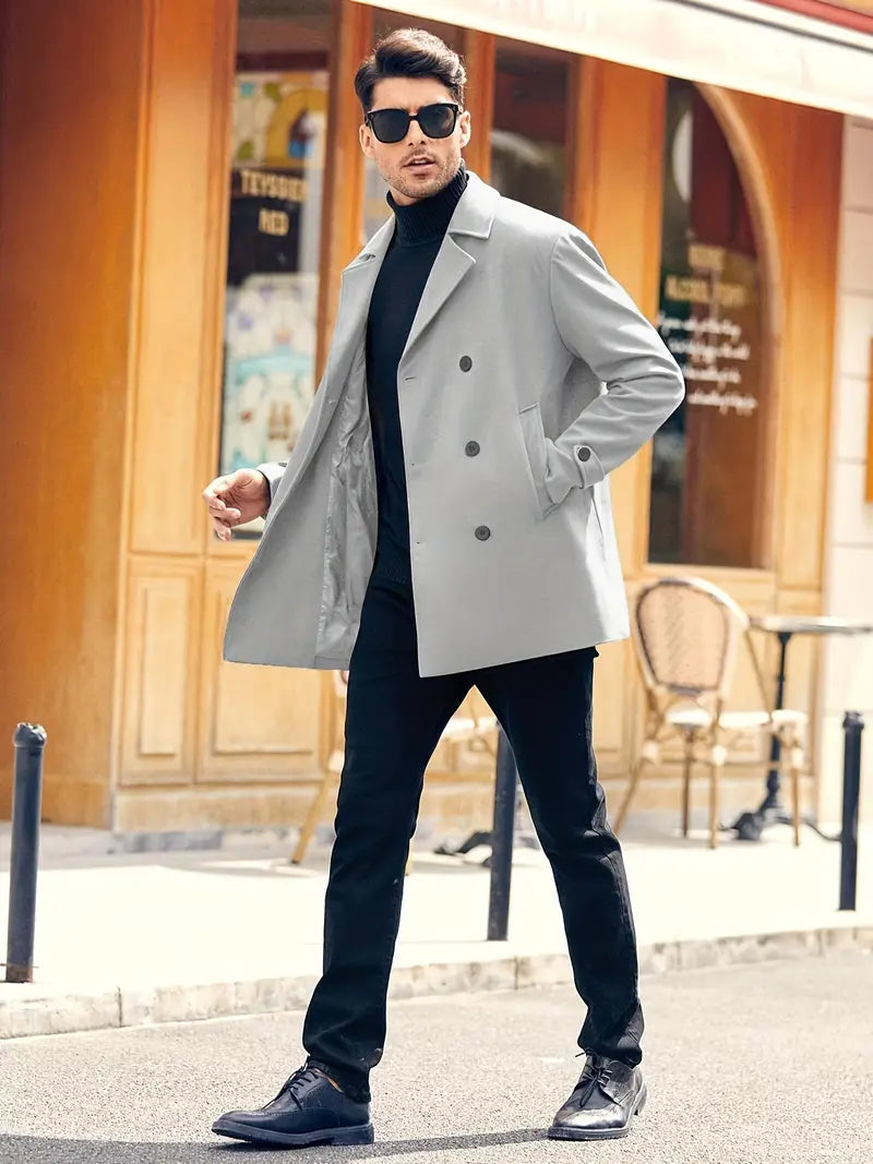 Aiden - Elegante heren trenchcoat blazer gemaakt van eersteklas materialen