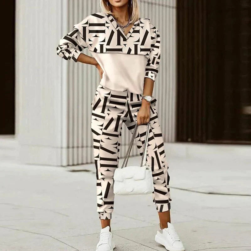 Mubilux Chloe Tracksuit | Plaid Outwear Set Voor Vrouwen