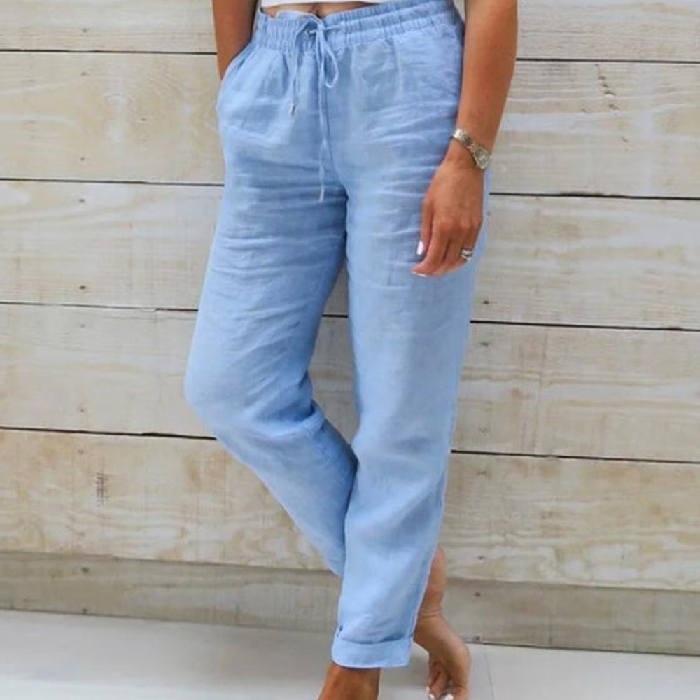 Alexia | Linnen comfort Broek