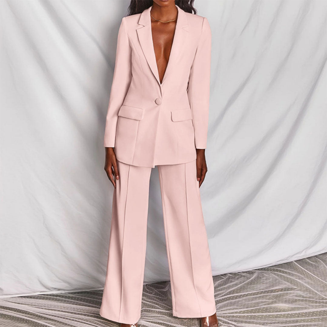 Zindzi Elegante blazer en broek set | Dames kostuum ensemble voor stijl