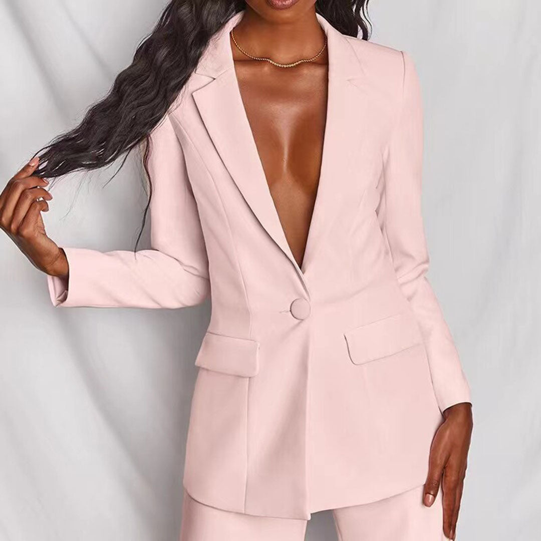 Zindzi Elegante blazer en broek set | Dames kostuum ensemble voor stijl