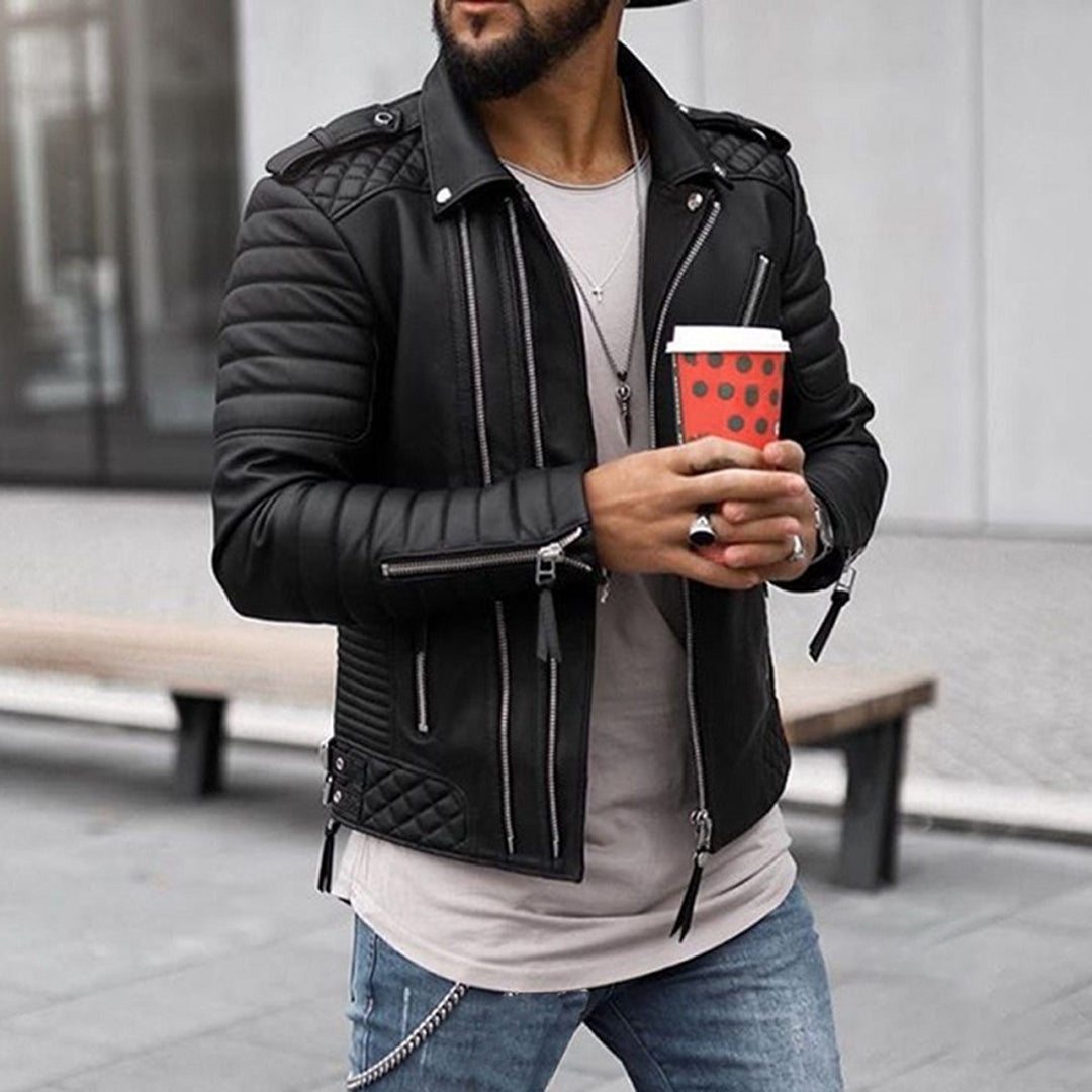 Mubilux Ralph Veste en cuir - Style intemporel et qualité robuste pour l'homme moderne
