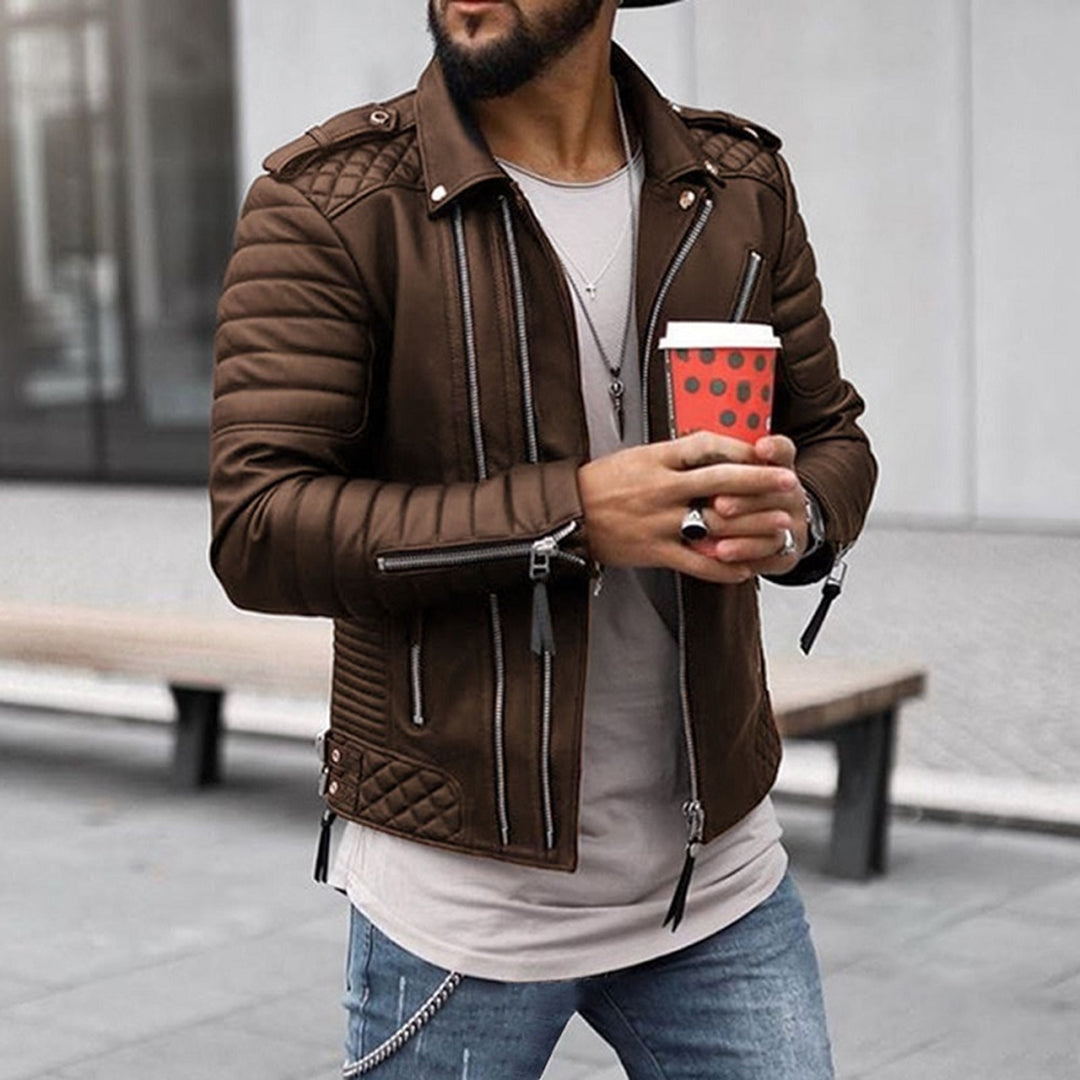 Mubilux Ralph Veste en cuir - Style intemporel et qualité robuste pour l'homme moderne