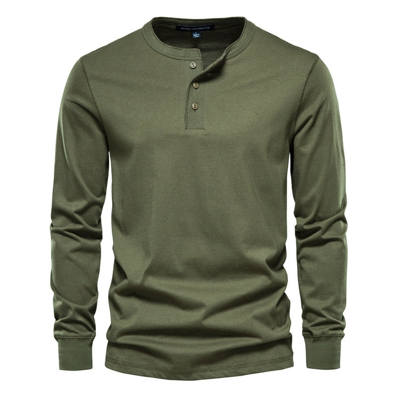 Mubilux Veil - Chemise décontractée pour hommes avec col boutonné et manches longues pour tous les jours