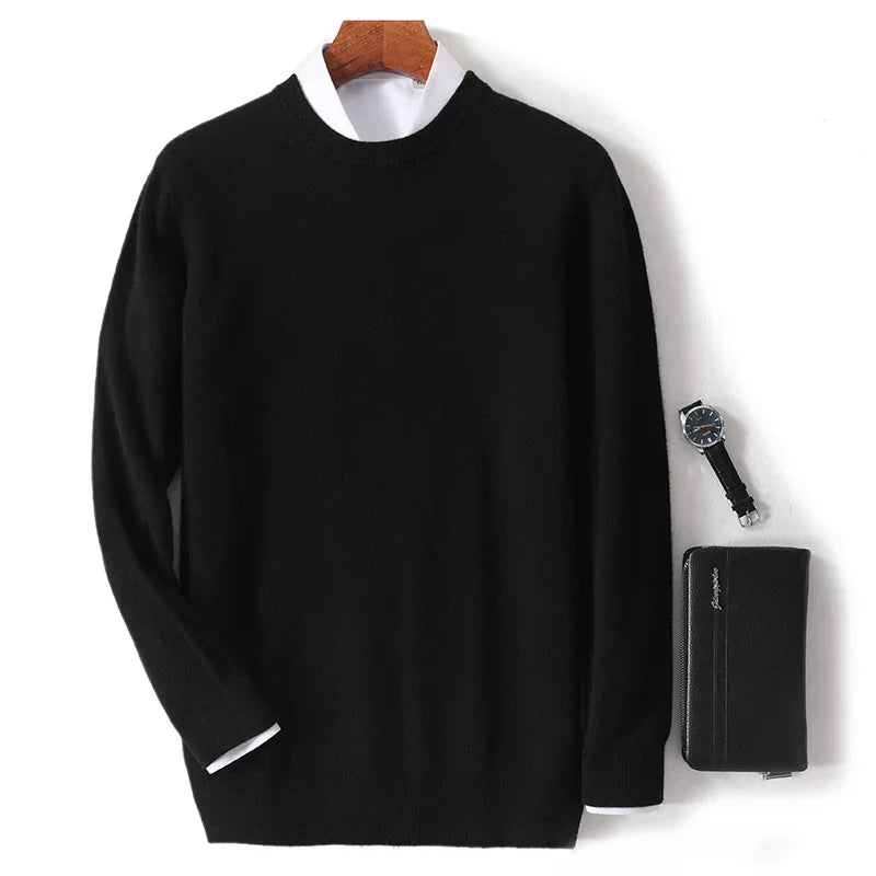 Mubilux Zilo - Zachte en Warme O-hals Sweater voor Heren, Perfect voor Koude Dagen