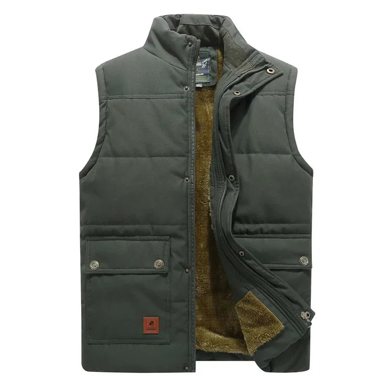 Mubilux Chicora - Heren Plus Size Mouwloos Vest van Faux Fur Fleece, Luxe en Comfortabel