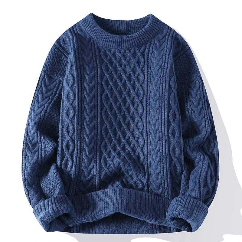 Mubilux Gol | Heren Wintersweater met Kabelgebreid Design - Warm en Stijlvol