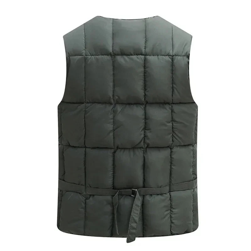 Mubilux Milo - Heren Warme en Lichtgewicht Winter Tactische Vest met Meerdere Zakken