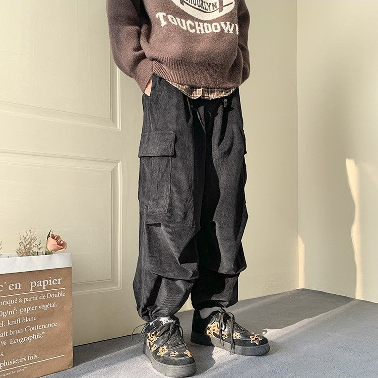 Corduroy Cargo Baggy Broek - Stijlvol en Functioneel voor Avonturiers