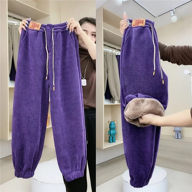 Monica Winter Joggingbroek | Warme Pluche Voering & Casual Ontwerp