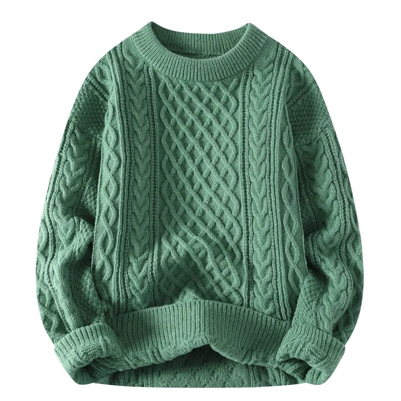 Mubilux Gol | Heren Wintersweater met Kabelgebreid Design - Warm en Stijlvol