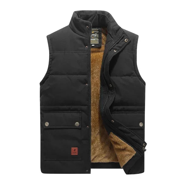 Mubilux Chicora - Heren Plus Size Mouwloos Vest van Faux Fur Fleece, Luxe en Comfortabel