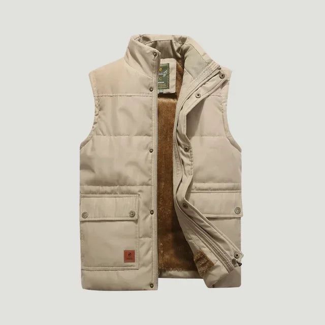 Mubilux Chicora - Heren Plus Size Mouwloos Vest van Faux Fur Fleece, Luxe en Comfortabel
