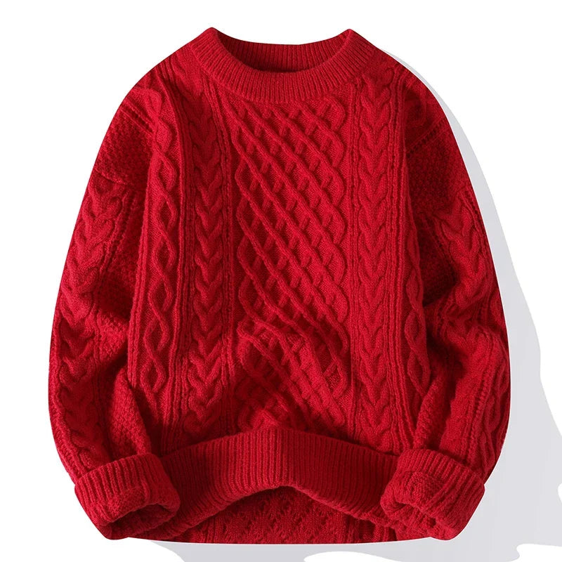 Mubilux Gol | Heren Wintersweater met Kabelgebreid Design - Warm en Stijlvol