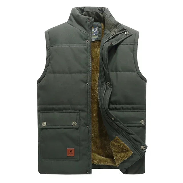 Mubilux Chicora - Heren Plus Size Mouwloos Vest van Faux Fur Fleece, Luxe en Comfortabel