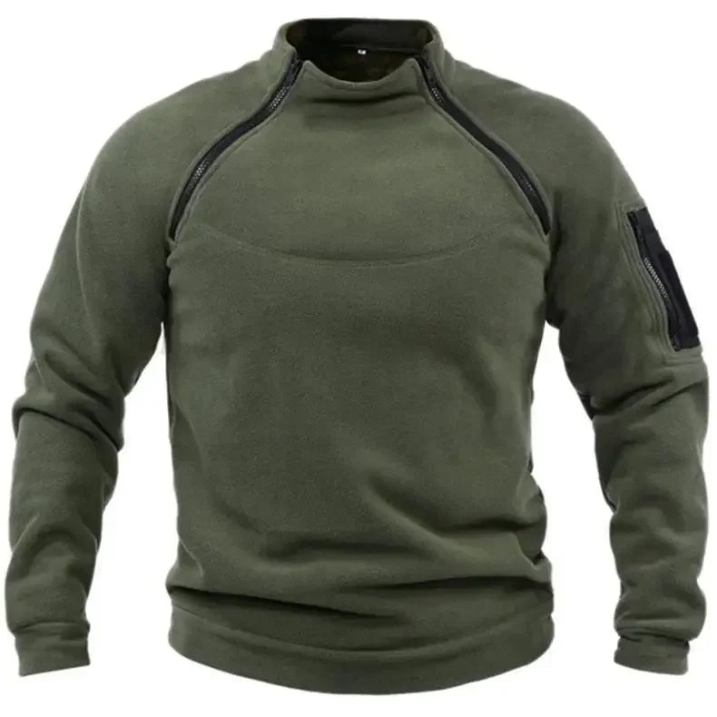 Mubilux Loi - Heren Lange Mouwen Color Block Sweatshirt met Handige Voorzak