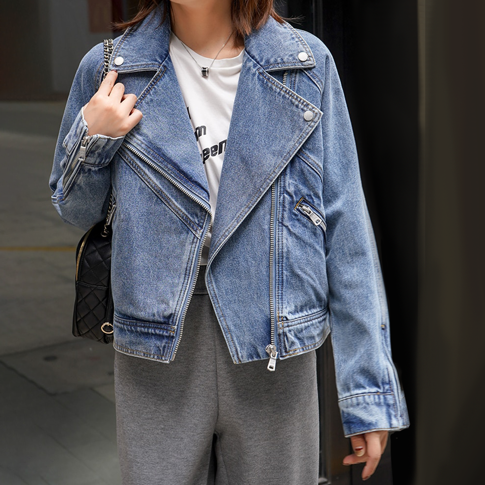 Mubilux Vintage Veste en jean