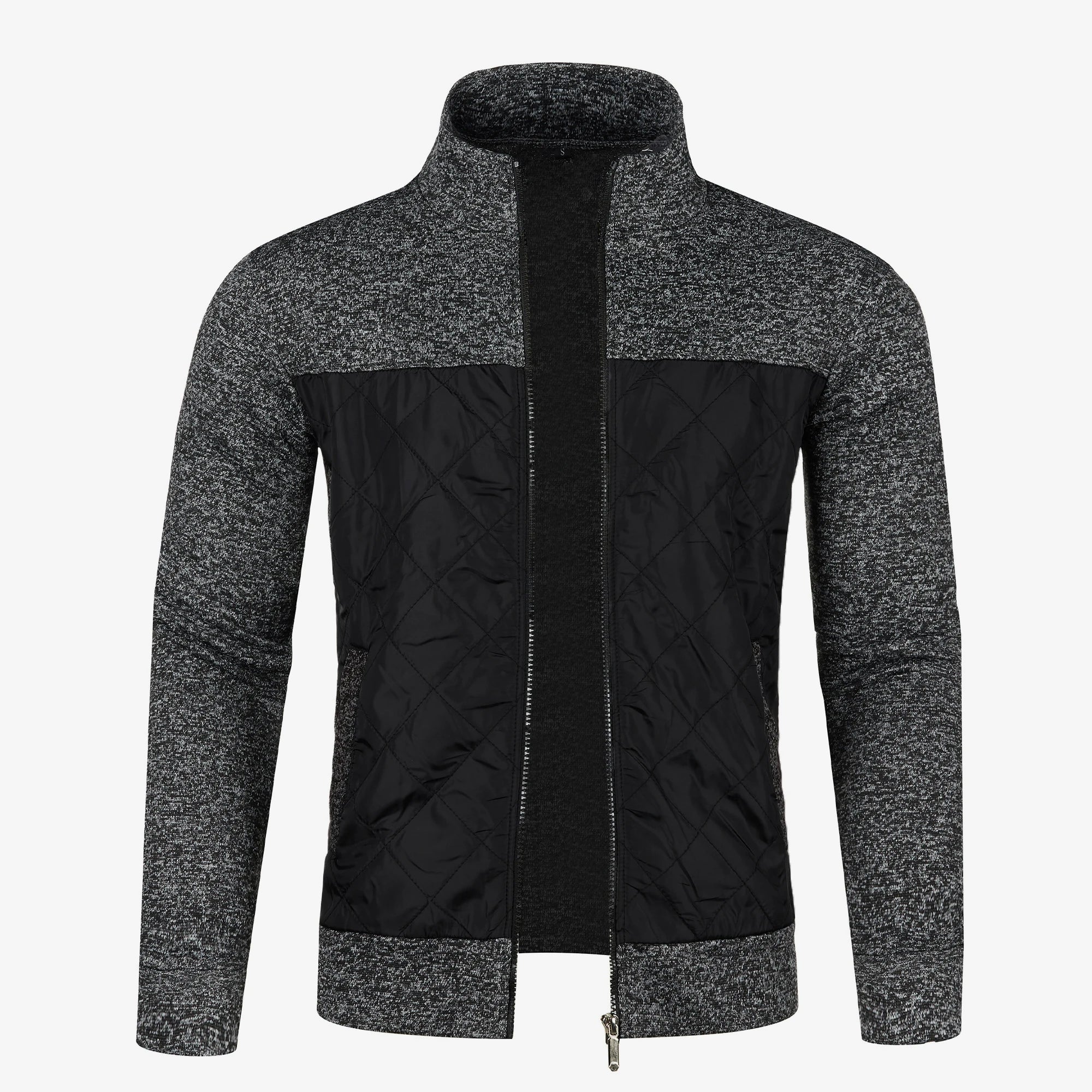 Mubilux Hina - Heren Gebreide Winterjas met Opstaande Kraag, Warm en Stijlvol voor de Winter
