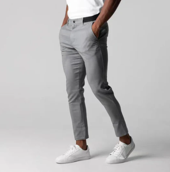 El Ejecutivo – Slim Fit Zakenbroek met Stijlvolle Details, Comfort en Klasse