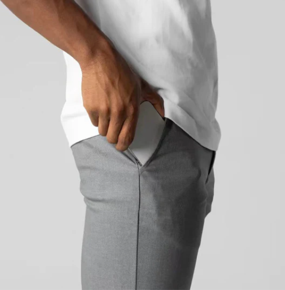 El Ejecutivo – Slim Fit Zakenbroek met Stijlvolle Details, Comfort en Klasse