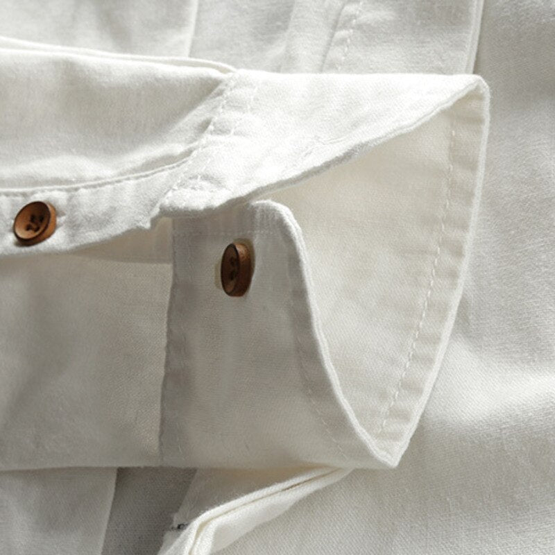 Mubilux Pelle - Chemise homme de style japonais
