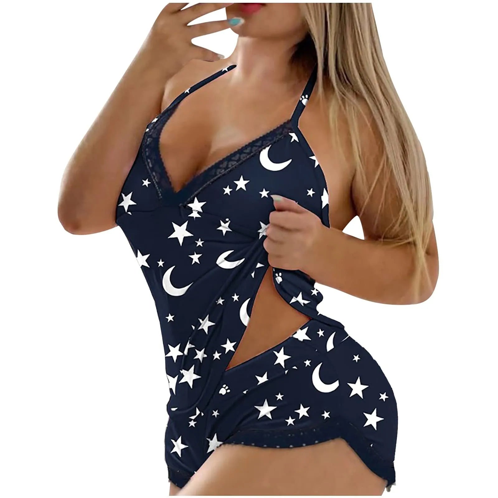 Mubilux Pyjama Set Diepe V Hals